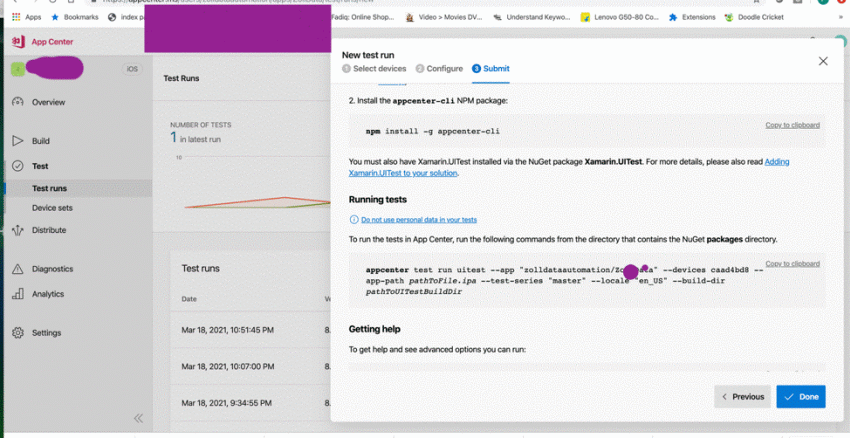 Xamarin UITest to run on Cloud